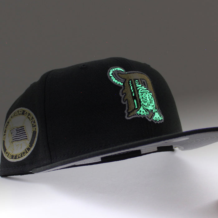 Detroit Tigers 1971 All-Star Game New Era 59Fifty Fitted Hat (GITD Black Gray Under Brim)