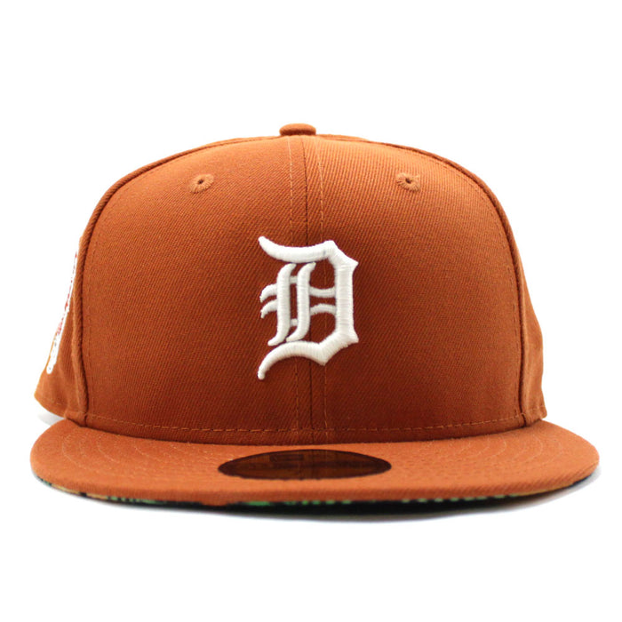 Detroit Tigers 2005 All-Star Game New Era 59Fifty Fitted Hat (Glow in the Dark Logo Rust Floral Under Brim)