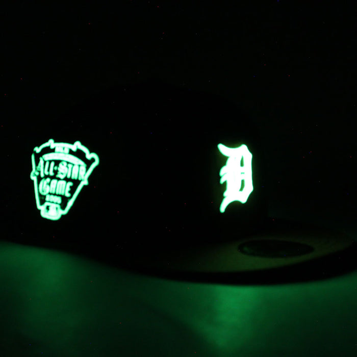 Detroit Tigers 2005 All-Star Game New Era 59Fifty Fitted Hat (Glow in the Dark Logo Rust Floral Under Brim)