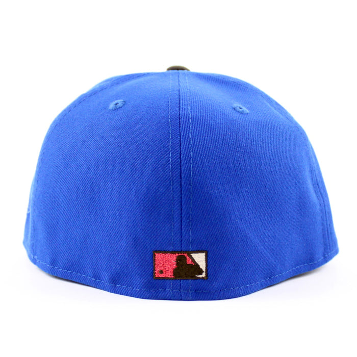 Detroit Tigers Tiger Stadium New Era 59Fifty Fitted Hat (Azure Blue Brown Khaki Under Brim)