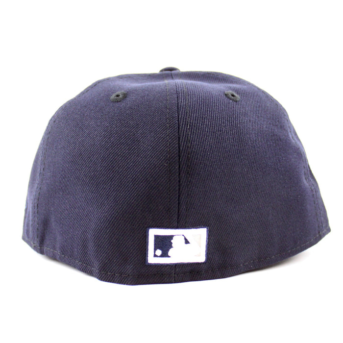 Dice New York Yankees 2000 World Series Patch New Era Fitted 59Fifty Hat (GITD Subway Series Navy Gray Under Brim)