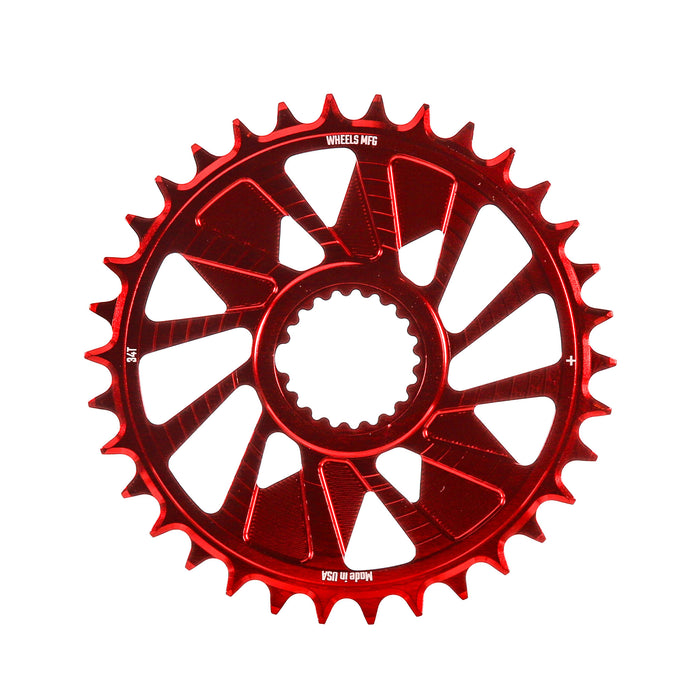 34T / 1.5mm Outboard for HyperGlide+ Chain / Red