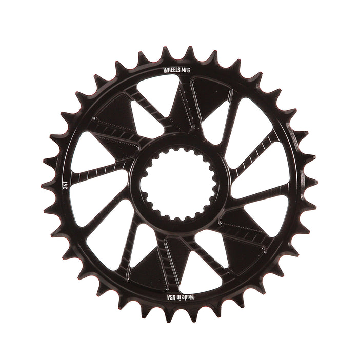 34T / 1.5mm Inboard for Eagle/T-Type Chain / Black