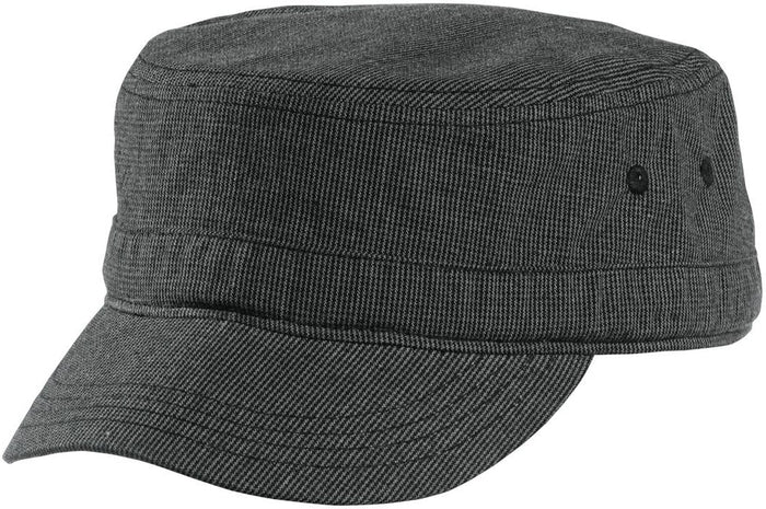 no-logo District Houndstooth Military Hat-Active-District-Black/Charcoal-OSFA-Thread Logic