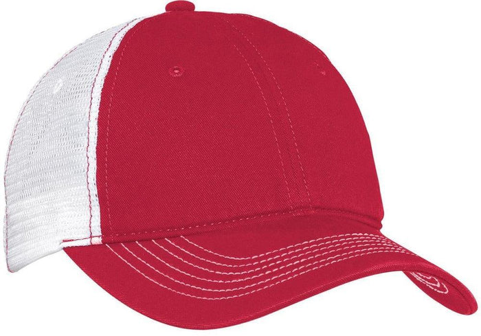 no-logo District Mesh Back Cap-Regular-District-Red/White-OSFA-Thread Logic
