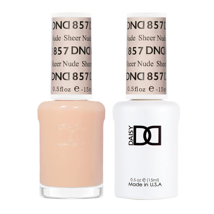 DND Gel Nail Polish Duo 857 - Sheer Nude