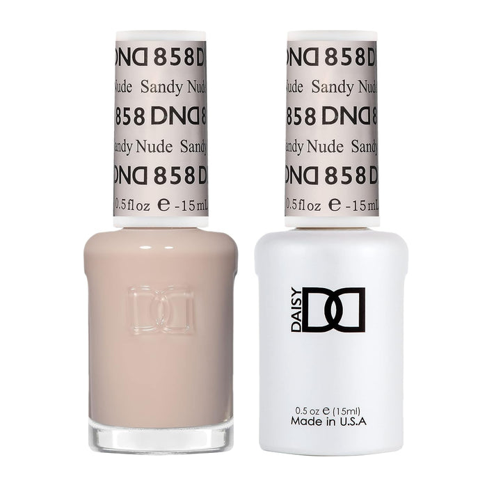 DND Gel Nail Polish Duo 858 - Sandy Nude