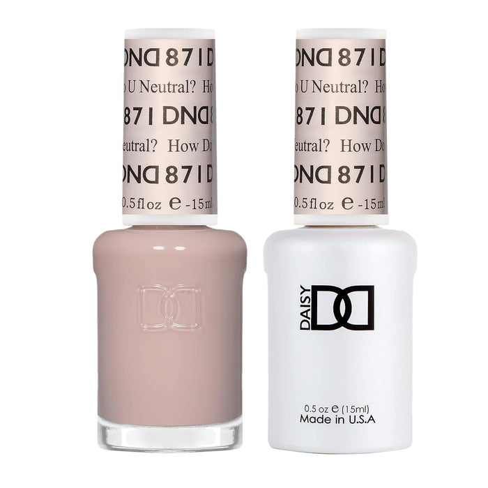 DND Gel Nail Polish Duo 871 - How Do U Neutral?