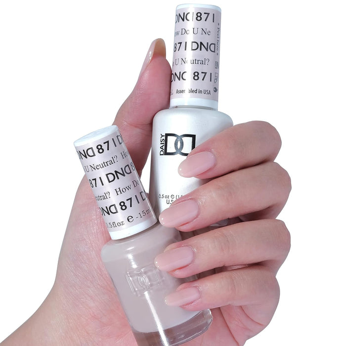 DND Gel Nail Polish Duo 871 - How Do U Neutral?