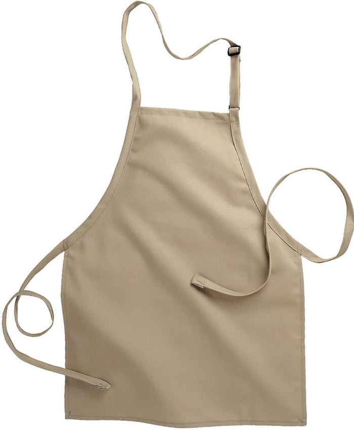 no-logo Edwards No Pocket Bib Apron-APRONS-Edwards-Khaki-1 Size-Thread Logic