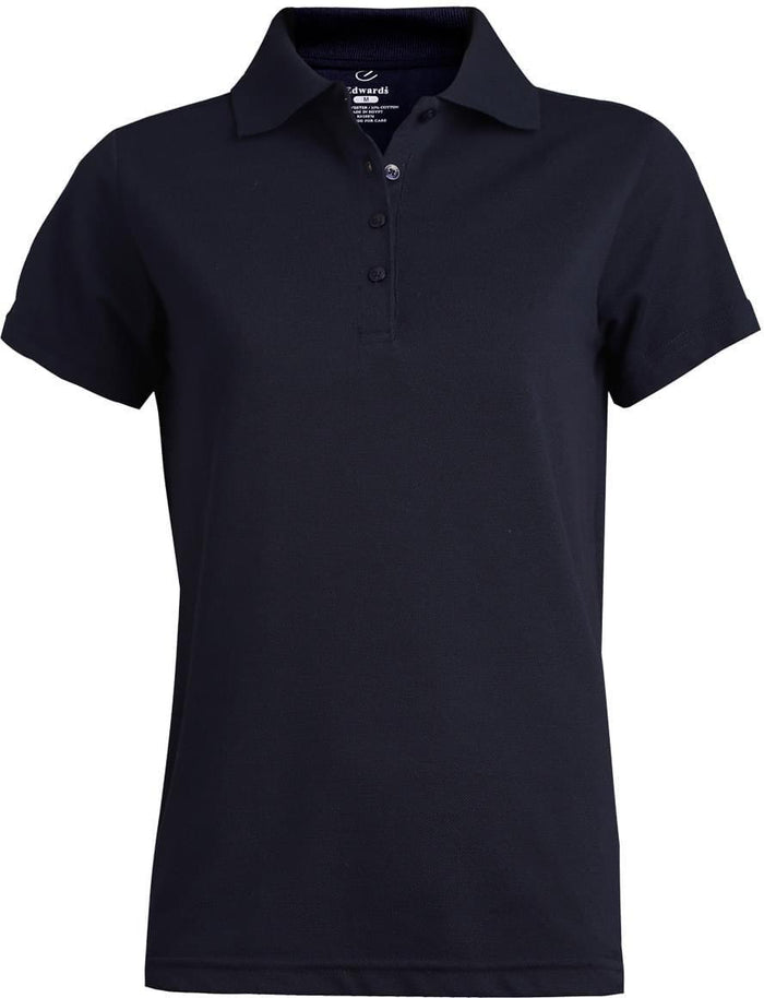 Edwards Ladies Blended Pique Short Sleeve Polo