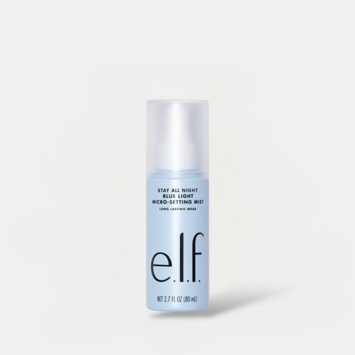 elf Cosmetics Stay All Night Blue Light Micro - Fine Setting Mist 80ml قزم مستحضرات التجميل البقاء طوال الليل رذاذ الإعداد الصغير للضوء الأزرق - Princess Cosmetics Qatar