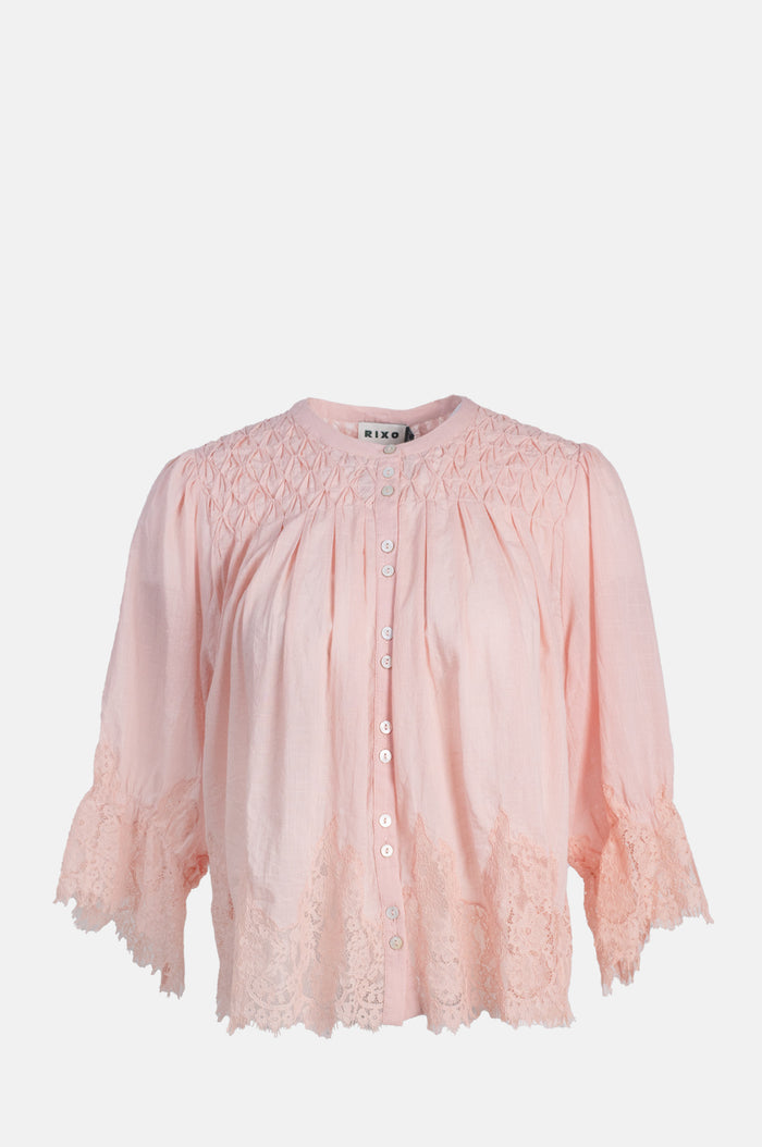 Rixo Erika Top Peach.