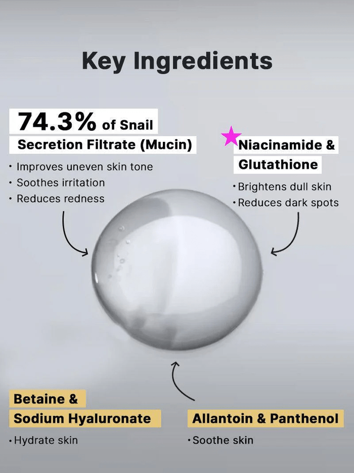 Cosrx Advanced Snail Radiance Dual Essence 80ml كوسركس أدفانسد سنيل راديانس ثنائي الجوهر - Princess Cosmetics Qatar