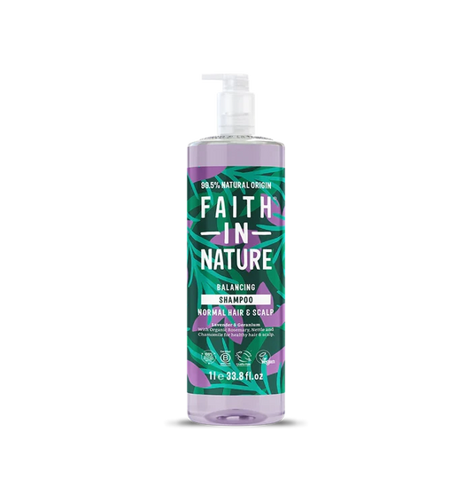 Faith in Nature Lavender & Geranium Shampoo, 1 Litre