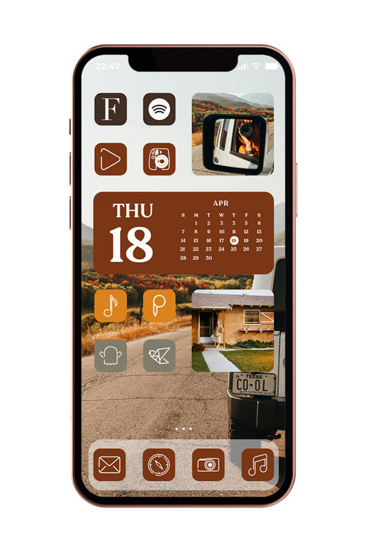 Fall themed IOS icon pack for iphone