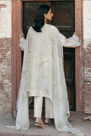 GARDEN CHARM-3PC CHIKANKARI SUIT