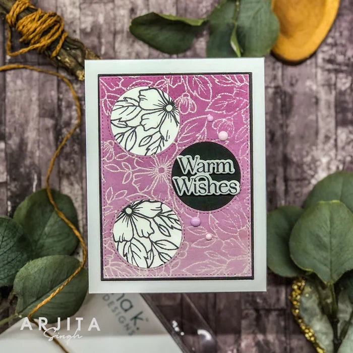 Gina K. Designs - Stamp - Blossoms in Bloom. Stamp set by Arjita Singh. Available at Embellish Away located in Bowmanville Ontario Canada. Example by Arjita Singh.