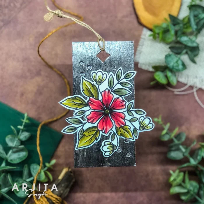 Gina K. Designs - Stamp - Blossoms in Bloom. Stamp set by Arjita Singh. Available at Embellish Away located in Bowmanville Ontario Canada. Example by Arjita Singh.