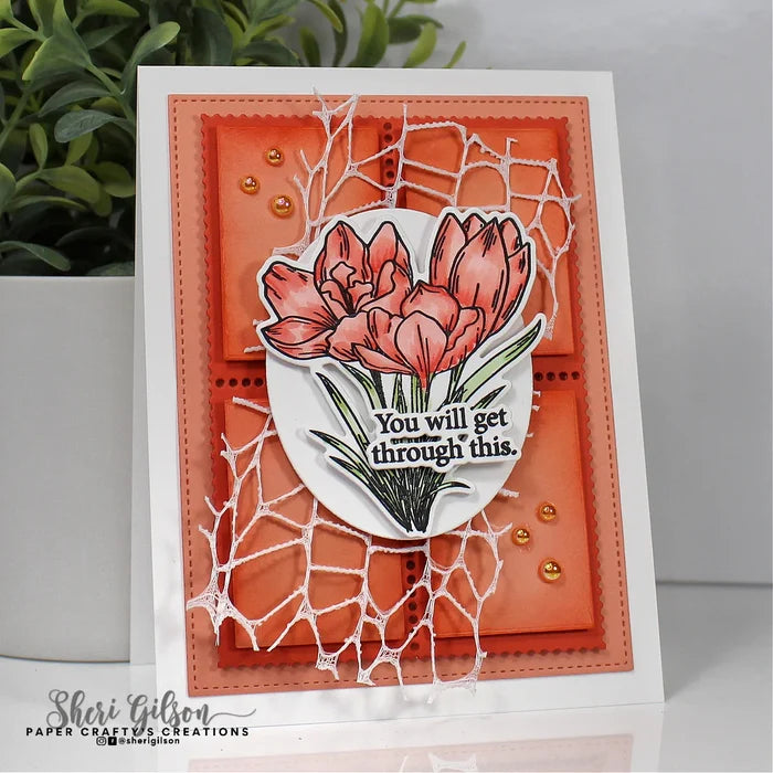 Gina K. Designs - Stamp and Die - Believe in Yourself. Set by Gina K Designs. Available at Embellish Away located in Bowmanville Ontario Canada. Example by Sheri Gilson.