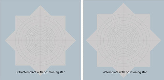 Gina K. Designs - Tools - Templates New & Improved. The new and improved Wreath Builder Template 2-pack includes two templates and two positioning stars to make 3 3/4" wreaths and 4" wreaths. Available at Embellish Away located in Bowmanville Ontario Canada.