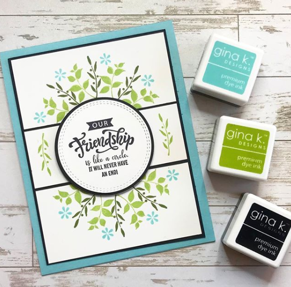 Gina K. Designs - Tools - Templates New & Improved. The new and improved Wreath Builder Template 2-pack includes two templates and two positioning stars to make 3 3/4" wreaths and 4" wreaths. Available at Embellish Away located in Bowmanville Ontario Canada. Example by Gina K.