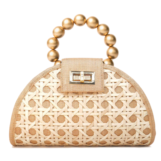 rattan rafia summer handbag clutch vaction