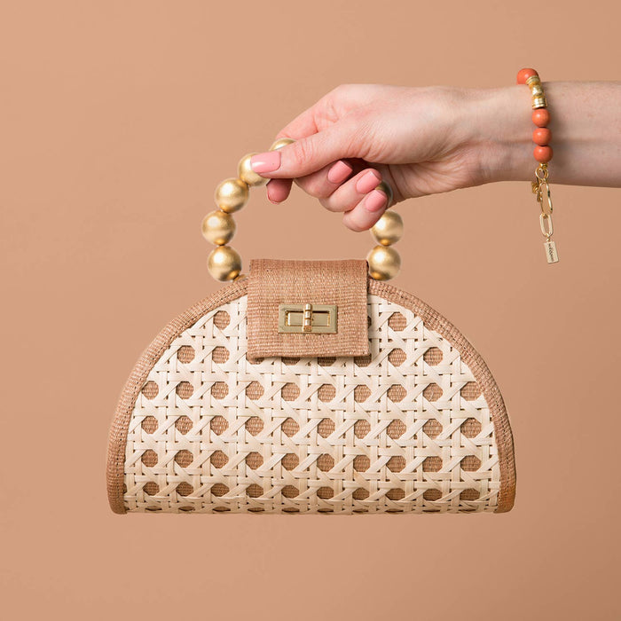 rattan rafia summer handbag clutch vaction