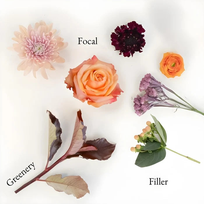 Golden Plum Garden Bouquet Bar Flower Kit Stem - Image
