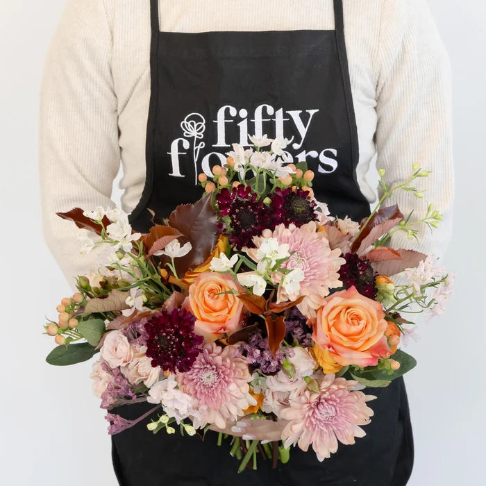 Golden Plum Garden Diy Flower Kit Apron - Image