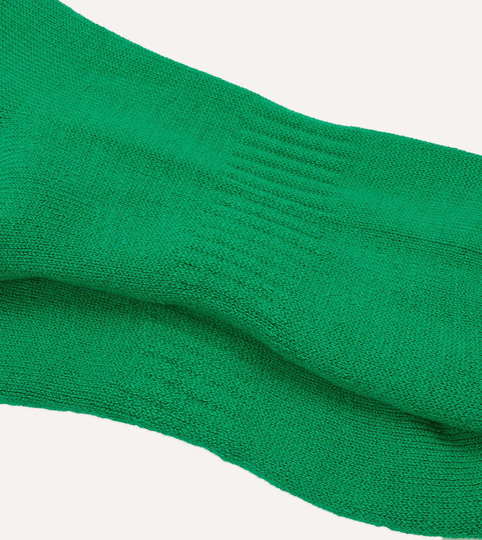 Green Cotton Sports Socks
