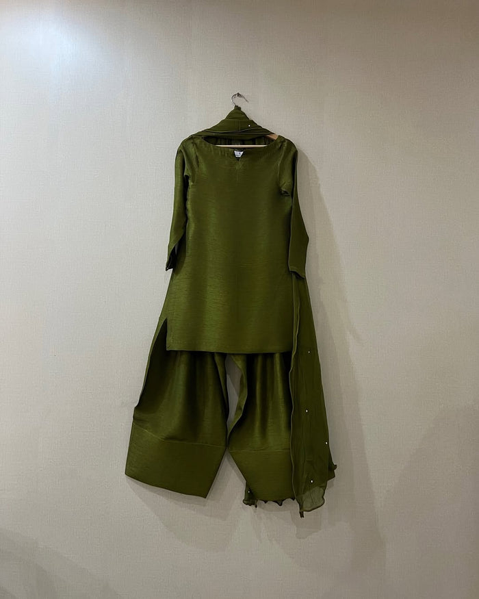 Green Farshi Shalwar