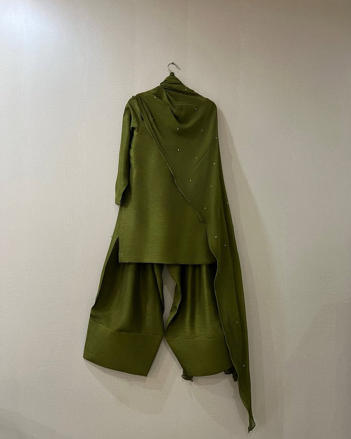 Green Farshi Shalwar