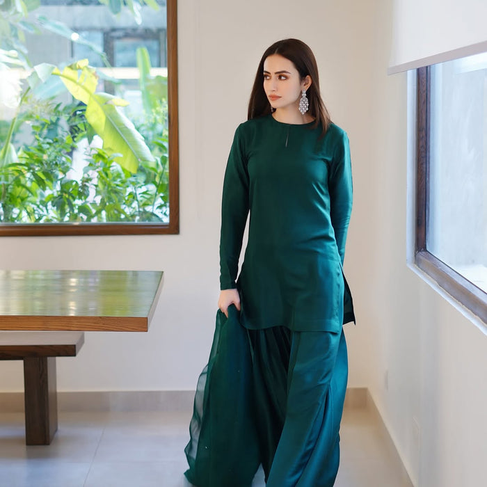 Green Farshi Shalwar