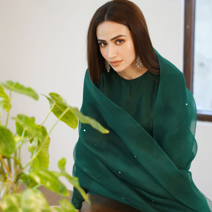 Green Farshi Shalwar