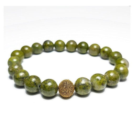 Green Lapis Bead BraceletGreen Lapis, the result of an excess of pyrite. ... Although many people associate lapis with dark blue, it's also found in other blue shades, and even other hues. IBead BraceletsT.M.JTheodore Men's JewelryGreen Lapis Bead