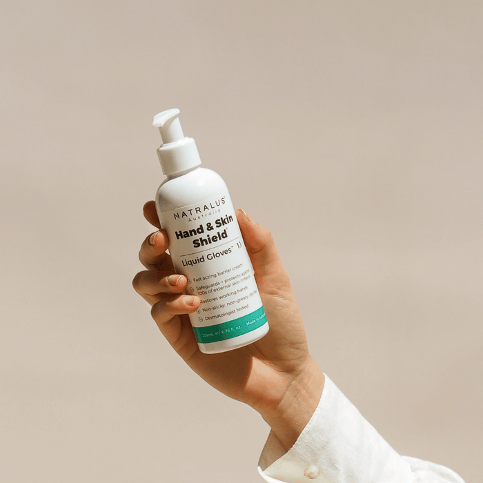 Fragrance free Liquid Gloves hand cream – protects working hands from irritants