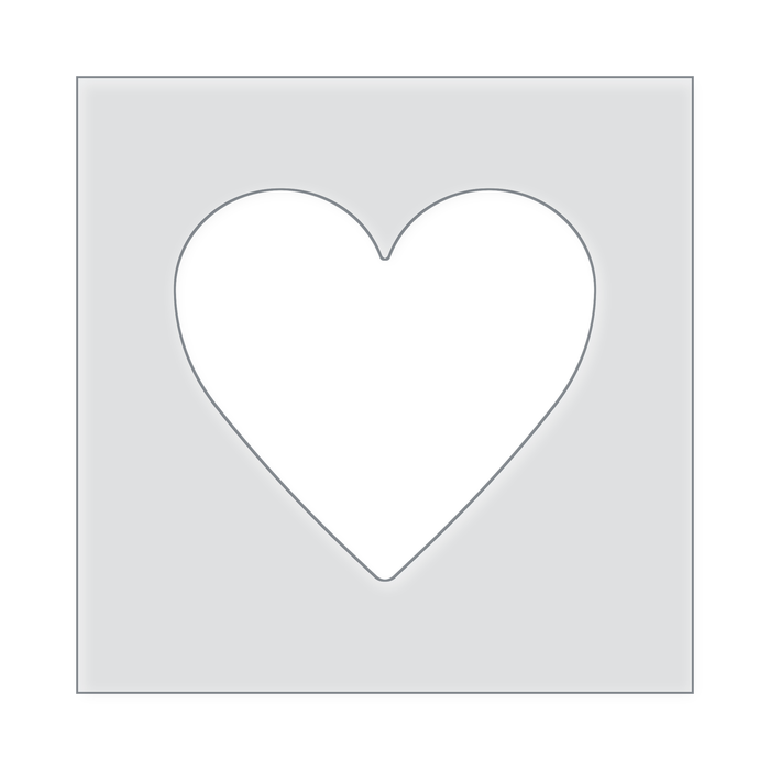 Heart Acrylic Router Template