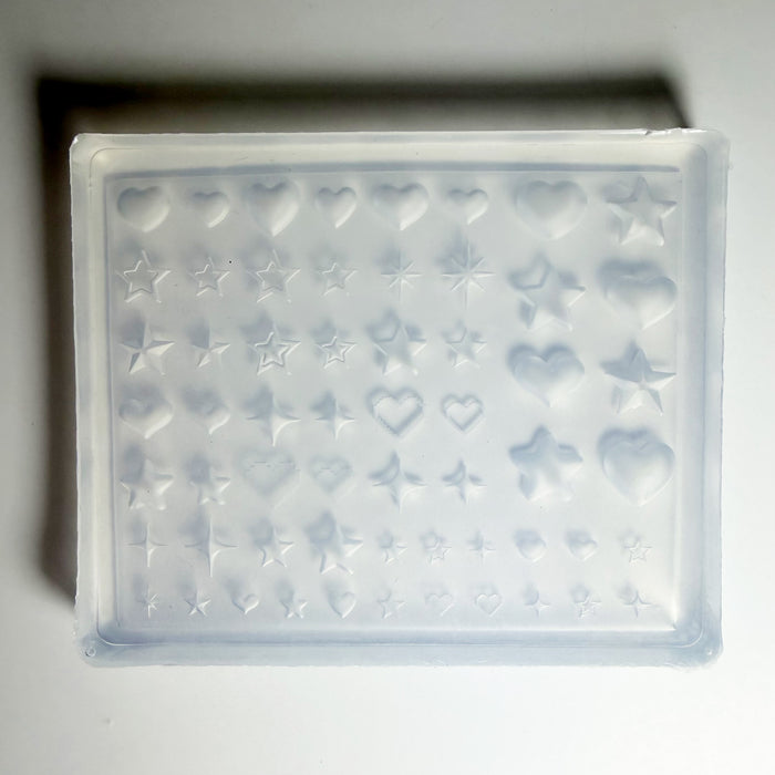 Hearts and Stars Gel Embellishment Mold | Lula Beauty