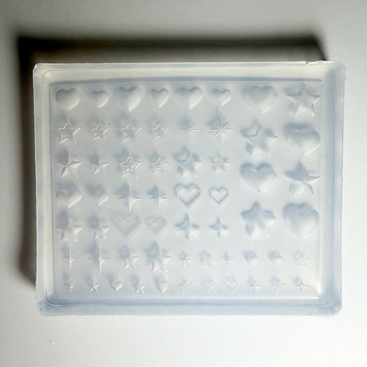 Hearts and Stars Gel Embellishment Mold | Lula Beauty
