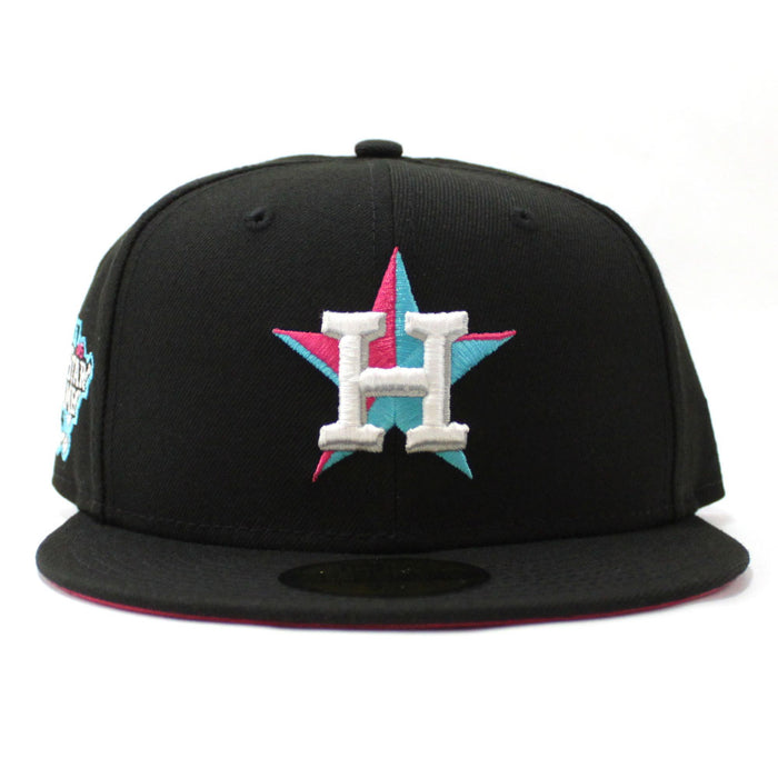 Houston Astros 2006 All-Star Game New Era 59Fifty Fitted Hat (Glow in the Dark Black Beet Under Brim)