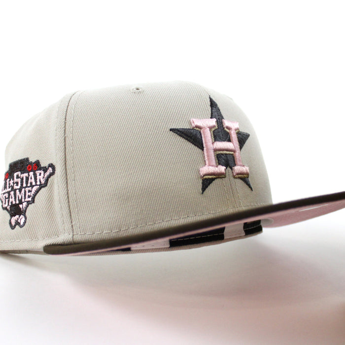 Houston Astros 2006 All Star Game New Era 59Fifty Fitted Hat (Stone Walnut Pink Under Brim)