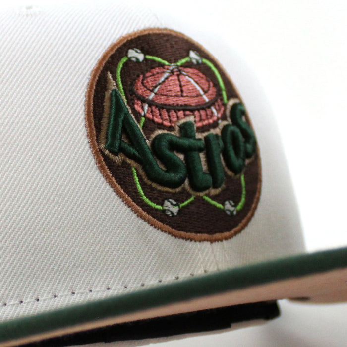 Houston Astros 50Th Anniversary 1962-2012 New Era 59Fifty Fitted Hat (WHITE MOUNTAIN PINE GREEN BLUSH SKY Under Brim)