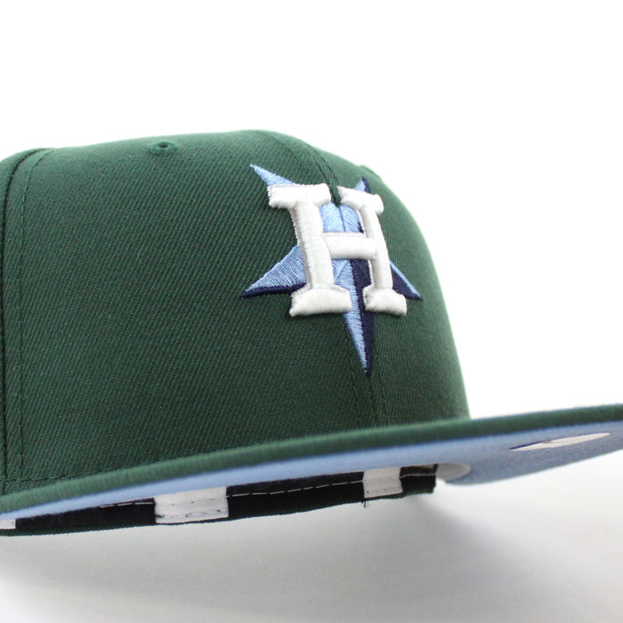 Houston Astros 50th ANNIVERSARY New Era 59Fifty Fitted Hat (GITD Green Sky Blue Under Brim)