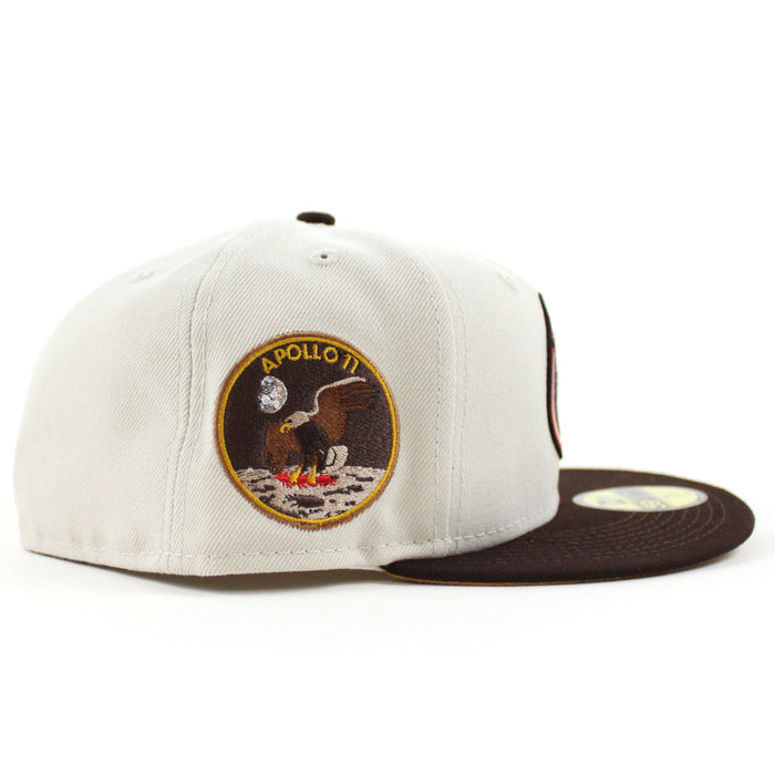 Houston Astros Apollo 11 New Era 59Fifty Fitted Hat (Stone Burnt Wood Camel Under Brim)