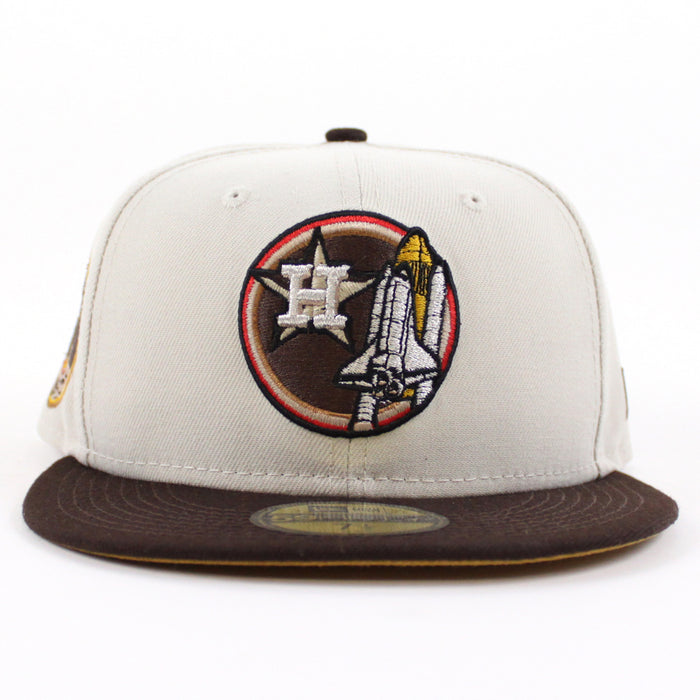 Houston Astros Apollo 11 New Era 59Fifty Fitted Hat (Stone Burnt Wood Camel Under Brim)