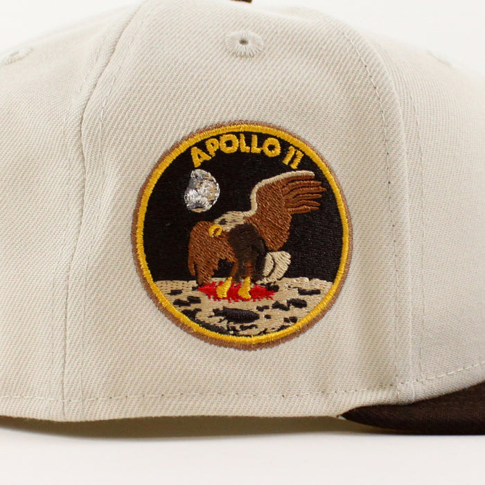 Houston Astros Apollo 11 New Era 59Fifty Fitted Hat (Stone Burnt Wood Camel Under Brim)