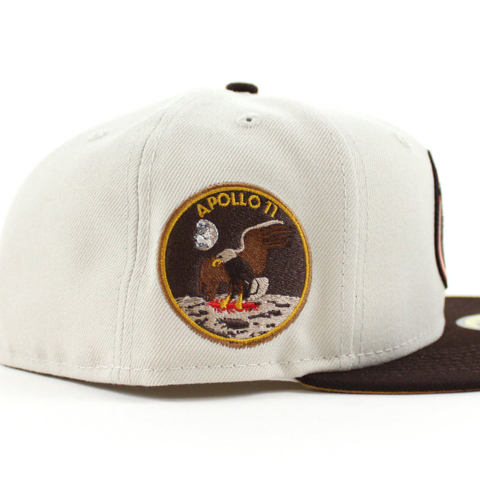Houston Astros Apollo 11 New Era 59Fifty Fitted Hat (Stone Burnt Wood Camel Under Brim)