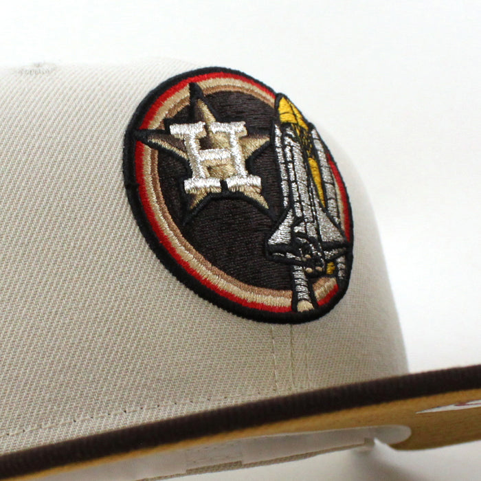 Houston Astros Apollo 11 New Era 59Fifty Fitted Hat (Stone Burnt Wood Camel Under Brim)