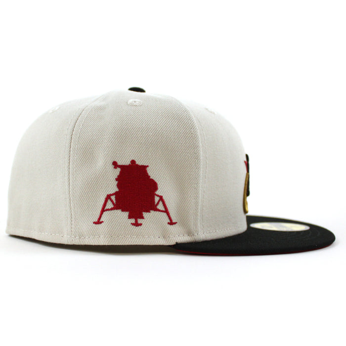 Houston Astros CITY CONNECT ROVER New Era 59Fifty Fitted Hat (STONE BLACK SCARLET  Under Brim)